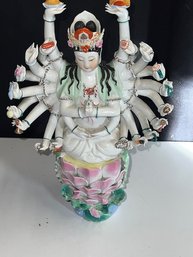 Stunning Porcelain Thousand HAnd Guan Yin Bodhisattva