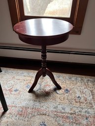 Tripod Wood Round Side Table