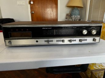 Admiral AM FM Stereo 8 Track Player