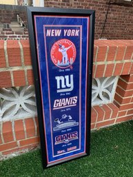 New Giants Tapestry Framed 12 X 36 Approx