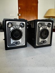 A Pair Of 1950's  Alka Box Camera