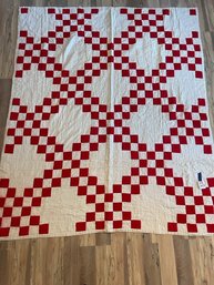 Red Square Quilt 60 X 72' #8A