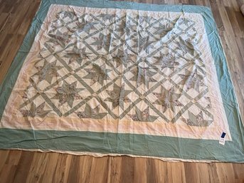 8 Pointed Star Quilt 81 X 91' #17A