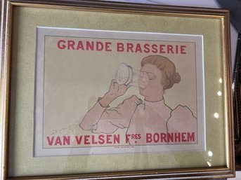 Grande Brasserie Maitre De L'Affiche Framed