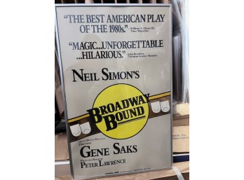 Neil Simon's Broadway Bound Framed Show Poster