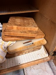 Multiple Hardwood Cutting Boards, Chopping Blocks