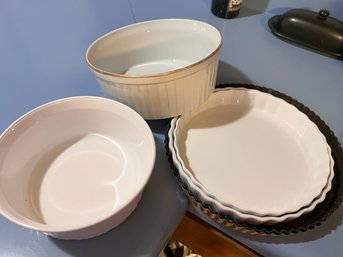 Pyrex, Lucerne,  Etc Oven To Table Baking, Souffles Etc