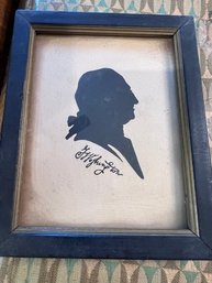 Diminutive Framed Silhouette George Washington