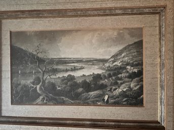 Small Hudson Valley? Engraving Framed