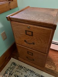 Oak Wood File Cabinet