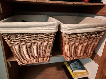 2 Additional Lined Baskets