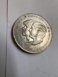 1981 Prince Of Wales And Lady Diana Spencer Coin