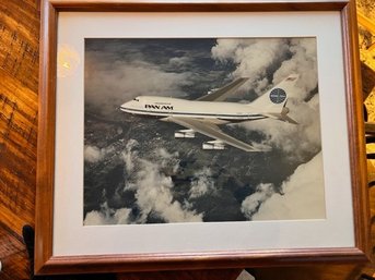 Vintage Framed Pan Am Photo! Approx 20 X 24 Osm