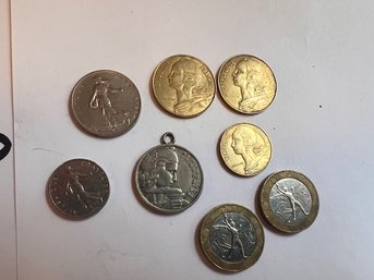 Mixed Group Of French Coins