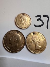 Group Of Three British Coins