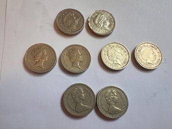 Mixed Group Of British Coins All Queen Elizabeth The Second, Many Silver 1960's- 2000's