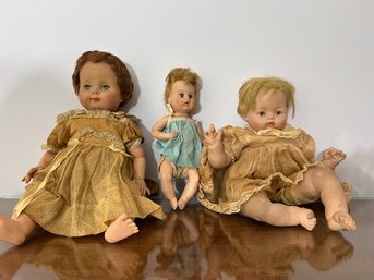 A Group Of Three Vintage Dolls Including A Madame Alexander And An Ideal Doll B21 1/ 1960's