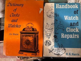 2 Hardcover Books On Watch And Clock Repairs