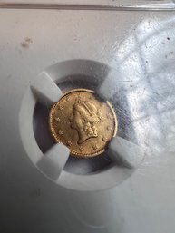 1851 Dollar Gold Liberty Coin