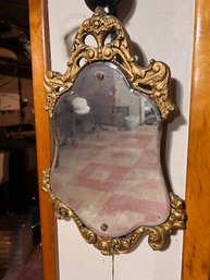 Gilt Painted Victorian Wall Mirror Approx 14 X 20