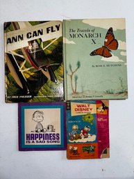 Peanuts, Disney, Butterflies And More, Vintage Books 1970's