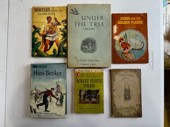 A Group Of 6 Books, Poetry And Classic Stories,