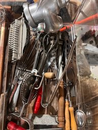 Large Group Of Kitchen Utensils