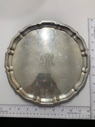 Gorham Sterling Silver 12' Round Chippendale Serving Tray