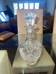 An Etched Crystal Decanter