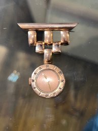 A 1940's Gold Watch Brooch ( Untested Unable To Open Back)