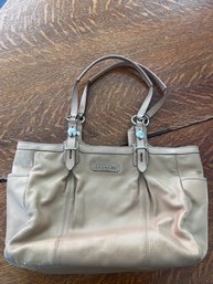 Coach Camel Leather Bag Great Condition