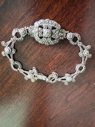 Vintage Sterling Silver Marcasite Bracelet