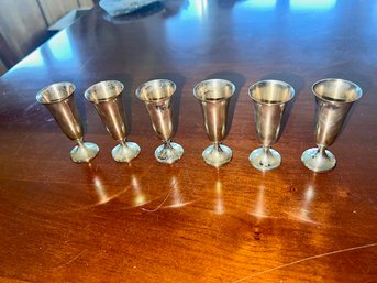 Sterling Silver Cordial Cups By Black Starr And Gorham