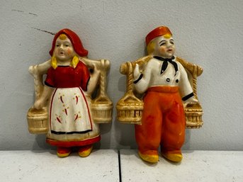 A Pair Of Dutch Figurines Yamaka Made In Occupied Japan