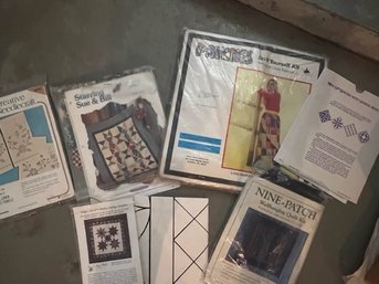 Lot Of Patchwork, Quilting Needlework Kits