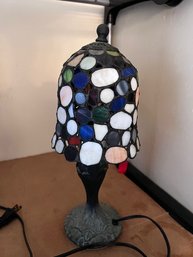 Retro Stained Glass Lamp Approx 12' TALL