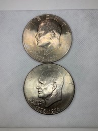 2 Eisenhower Bicentennial Coins. #48