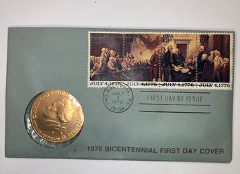 1976 Jefferson Bicentennial First Day Cover First Day Issue