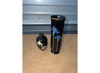 A Pair Of Otagiri Iris Vases
