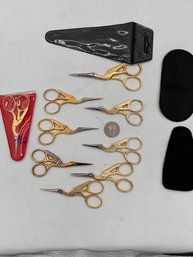A Large Group Of Manicure/cuticle Scissors
