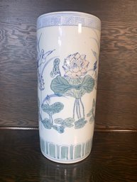 Large Ceramic Umbrella Stand As Is See Photos