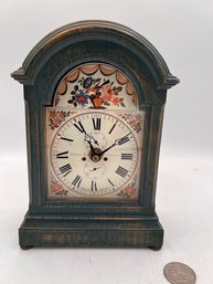Richard Pearl Teal Blue Case Made In England Mantel Clock