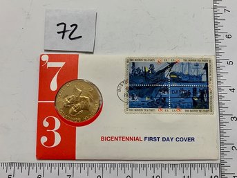 Samuel Adams & Patrick Henry Medal, Bicentennial Commemorative Medal And First Day Cover # 72