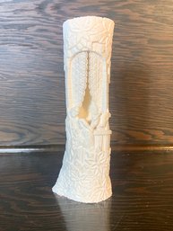 Intricatley Asian Carved Bone Signed