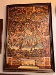 Framed The Last Judgement By Michelangelo