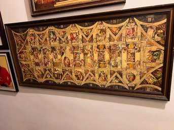 Framed Sistine Chapel Michaelangelo