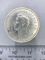 Silver 1957 George Th VI 1951 Festival Of Britain 5 Shilling Coin