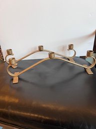 A Pair Of Candelabra Holders Gold Tone