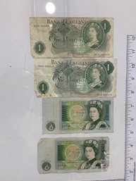 4 British Pound Bank Notes