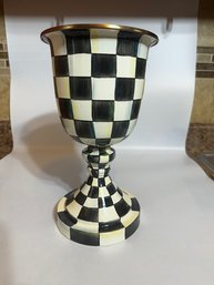 A Mackenzie Childs Courtly Check Vase Approx 14' Tall